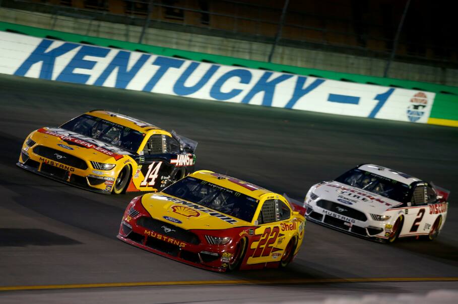 Logano had battled to take the lead and pull away late in the race before the final caution. Logano had battled to take the lead and pull away late in the race before the final caution.